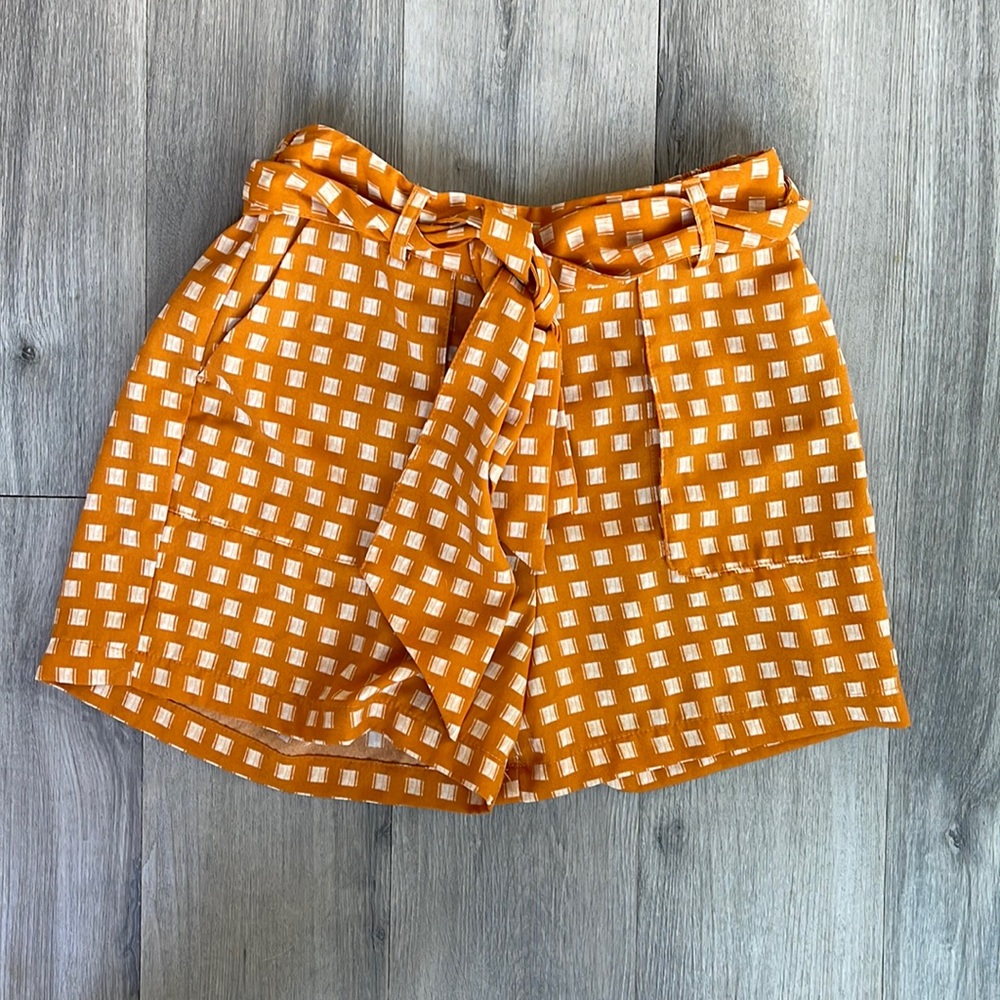 Orange Dress Shorts